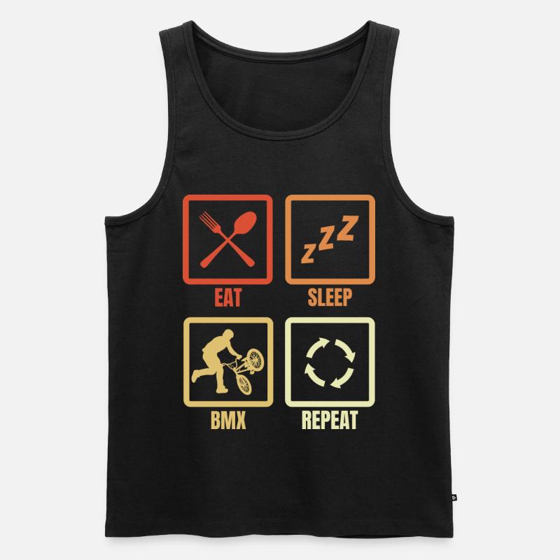 BMX Routine - Männer Premium Bio Tank Top - Schwarz