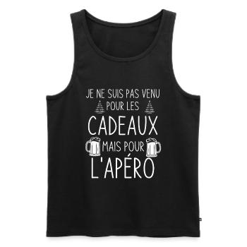 Aperitif above all: No gifts - Men's Premium Organic Tank Top - black - Front - AI Model Male 178 light (178cm)