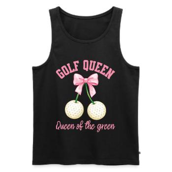 Golf Queen Lustige Golferin Frauen beim Golfen - Männer Premium Bio Tank Top - Schwarz - Vorne - Michal (187cm)
