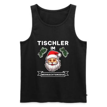 Lustiger Tischler Weihnachten Beruf Spruch - Männer Premium Bio Tank Top - Schwarz - Vorne - AI Model Male 178 light (178cm)