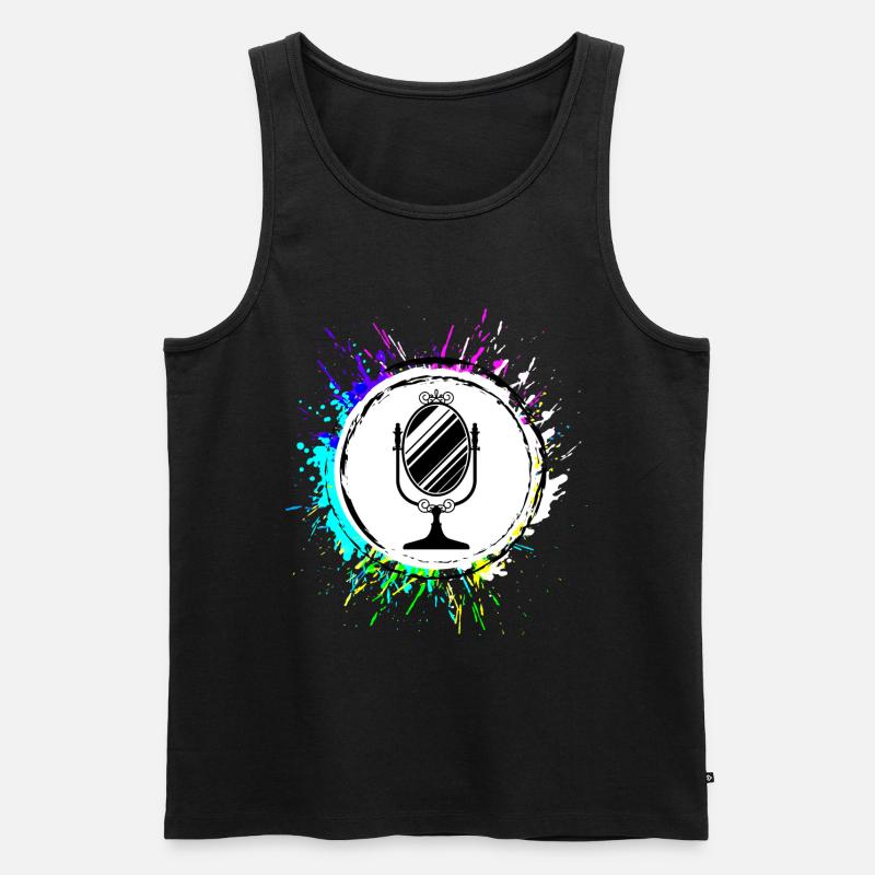Spiegel Icon Silhouette - Männer Premium Bio Tank Top - undefined