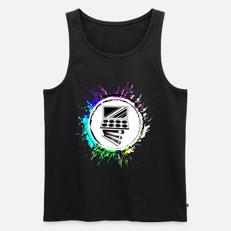 Make Up Kosmetik Icon - Männer Premium Bio Tank Top - undefined