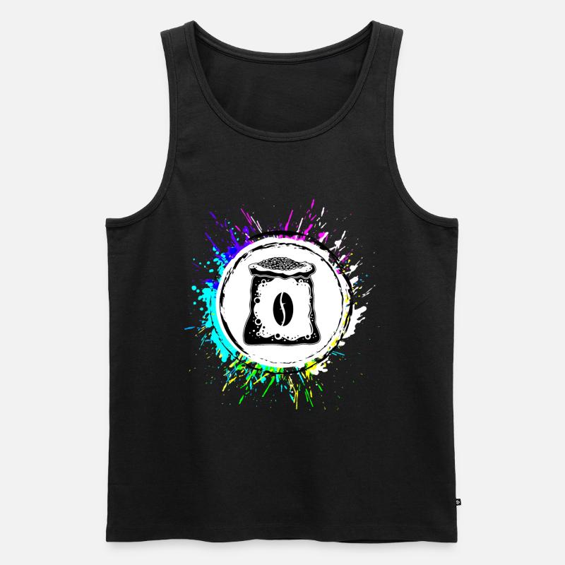 Kaffeebohnen Kaffee - Männer Premium Bio Tank Top - undefined