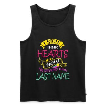 Adoptionstag, Adoption Mama Papa Eltern - Männer Premium Bio Tank Top - Schwarz - Vorne - AI Model Male 178 light (178cm)