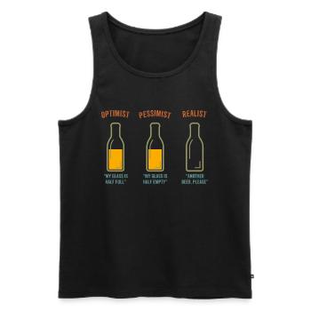 Lustiges Bier Männer Bierfest Grillparty Geschenk - Männer Premium Bio Tank Top - Schwarz - Vorne - Michal (187cm)