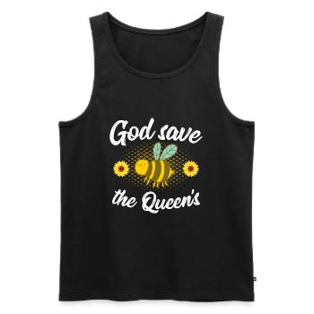 Donneur de miel apiculteur Abeilles Proverbes T-shirt - Débardeur bio Premium Homme - noir - Devant - AI Model Male 178 light (178cm)