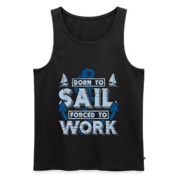 Kapitän, Segeln, Boot und Schiffsreise Geschenk - Männer Premium Bio Tank Top - Schwarz - Vorne - AI Model Male 178 light (178cm)