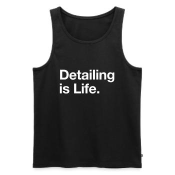 Detailing Vehicle Care Detailer Gift - Men's Premium Organic Tank Top - black - Front - AI Model Male 178 light (178cm)