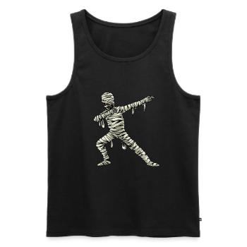 Tamponner maman cadeau drôle de maman - Débardeur bio Premium Homme - noir - Devant - Michal (187cm)