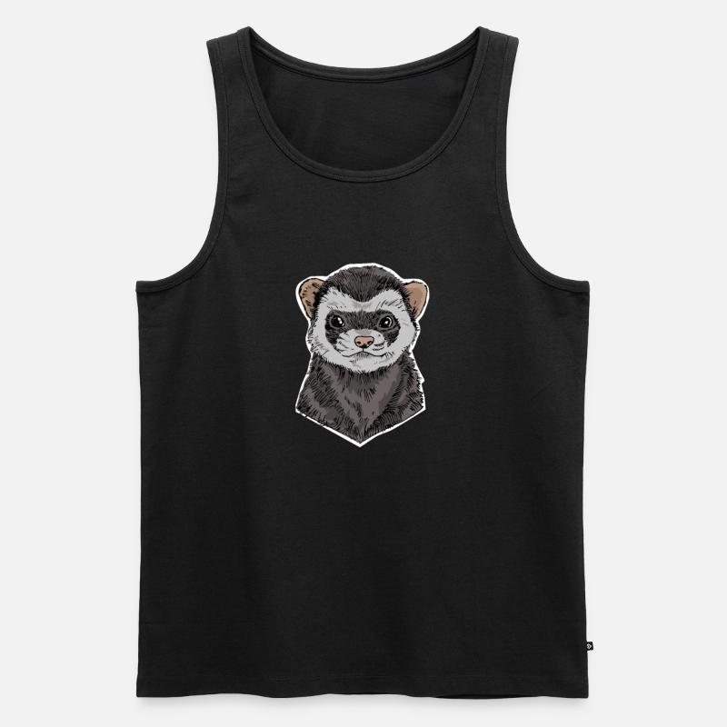 Frettchen - Männer Premium Bio Tank Top - Schwarz