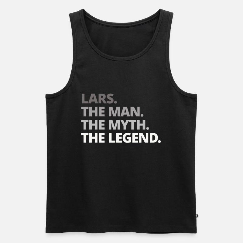 Lars Name Spruch Geschenk - Männer Premium Bio Tank Top - Schwarz