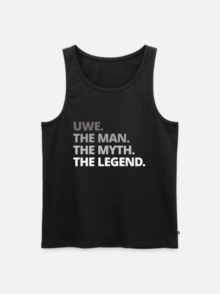 Uwe Spruch Geschenk - Männer Premium Bio Tank Top - Schwarz