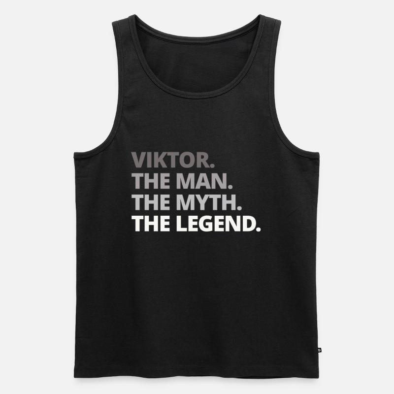 Viktor Name Saying Gift - Men's Premium Organic Tank Top - black