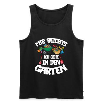 Gärtner,Garten,Landschaftsgärtner Designs für - Männer Premium Bio Tank Top - Schwarz - Vorne - Michal (187cm)