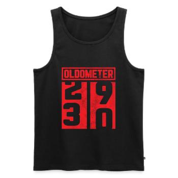 30th birthday 30 30th gift oldometer - Men's Premium Organic Tank Top - black - Front - Michal (187cm)