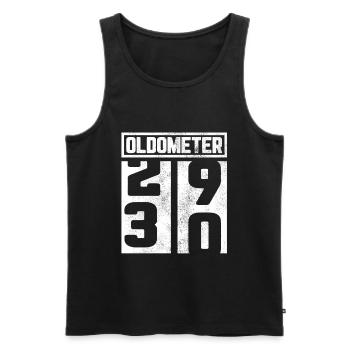 30th birthday 30 30th gift oldometer - Men's Premium Organic Tank Top - black - Front - Michal (187cm)