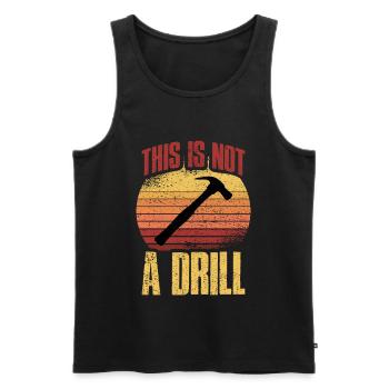 Carpenter joiner carpenter gift - Men's Premium Organic Tank Top - black - Front - AI Model Male 178 light (178cm)