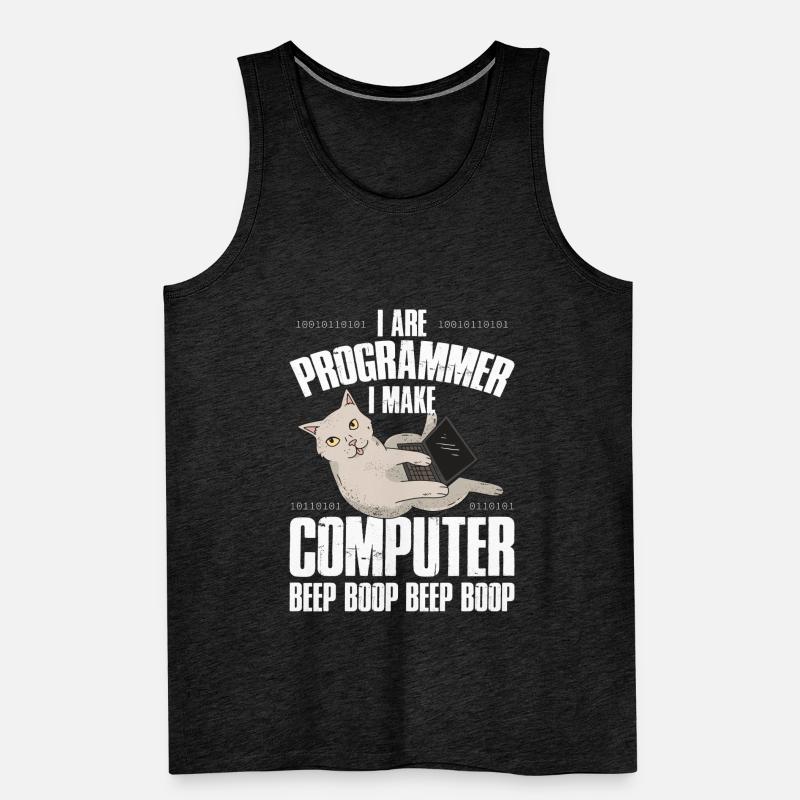 Programmierer I Are Programmer Beep Männer Premium Bio Tank Top