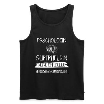 Psychologie , Psychologen u. Psychologinnen - Männer Premium Bio Tank Top - Schwarz - Vorne - Michal (187cm)