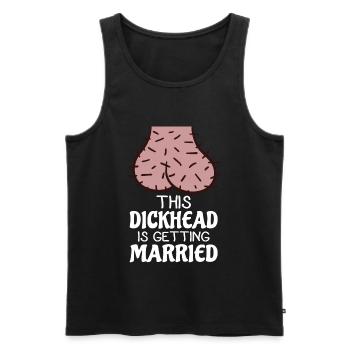This Dickhead is getting Married - Men's Premium Organic Tank Top - black - Front - AI Model Male 178 light (178cm)