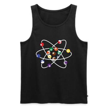 Billiard Pool Snooker Funny Gift - Men's Premium Organic Tank Top - black - Front - Michal (187cm)