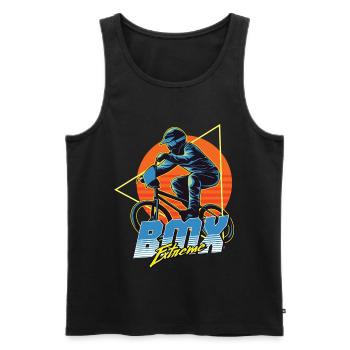 BMX Extreme Bike - Men's Premium Organic Tank Top - black - Front - AI Model Male 178 light (178cm)