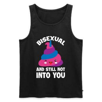 Bisexual And Still Not Into You Bisexual Gift - Men's Premium Organic Tank Top - black - Front - Michal (187cm)
