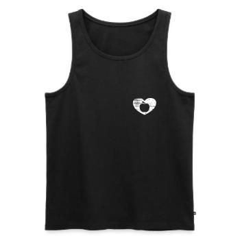 Apple Healthy Fruit Fruit Vegan Retro Gift - Men's Premium Organic Tank Top - black - Front - AI Model Male 178 light (178cm)