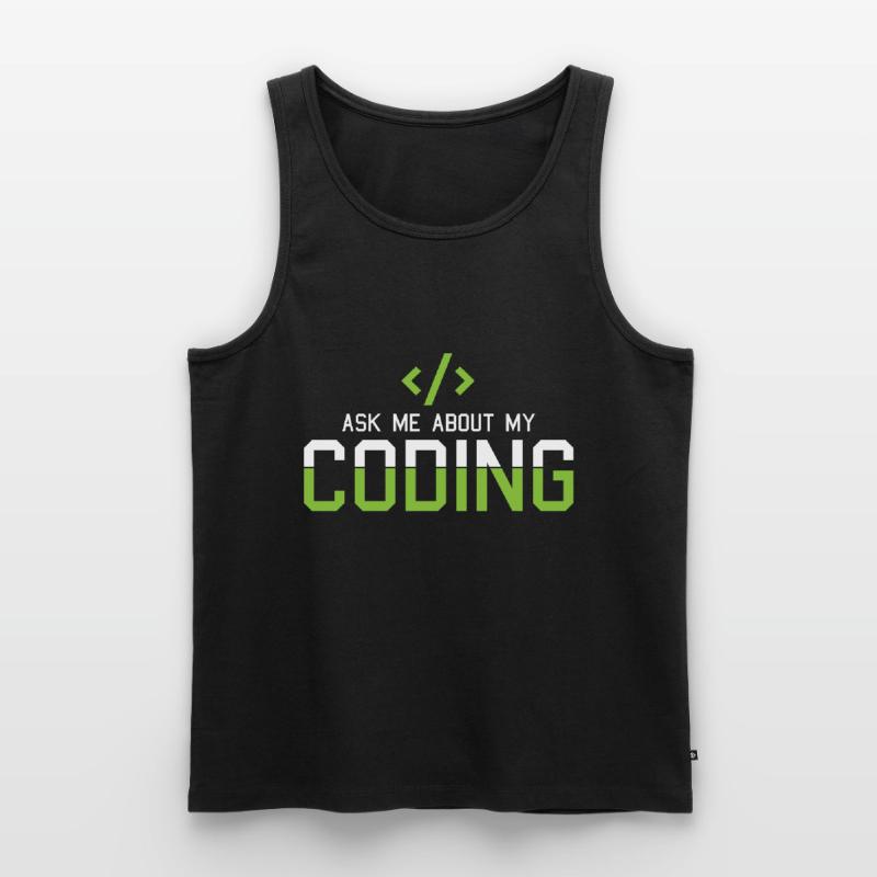 Hacking Programmierer Hacker Code Coding Geschenk Männer Premium Bio Tank Top