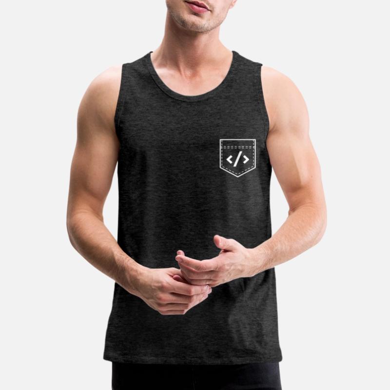 Hacking Programmierer Hacker Code Coding Geschenk Männer Premium Bio Tank Top
