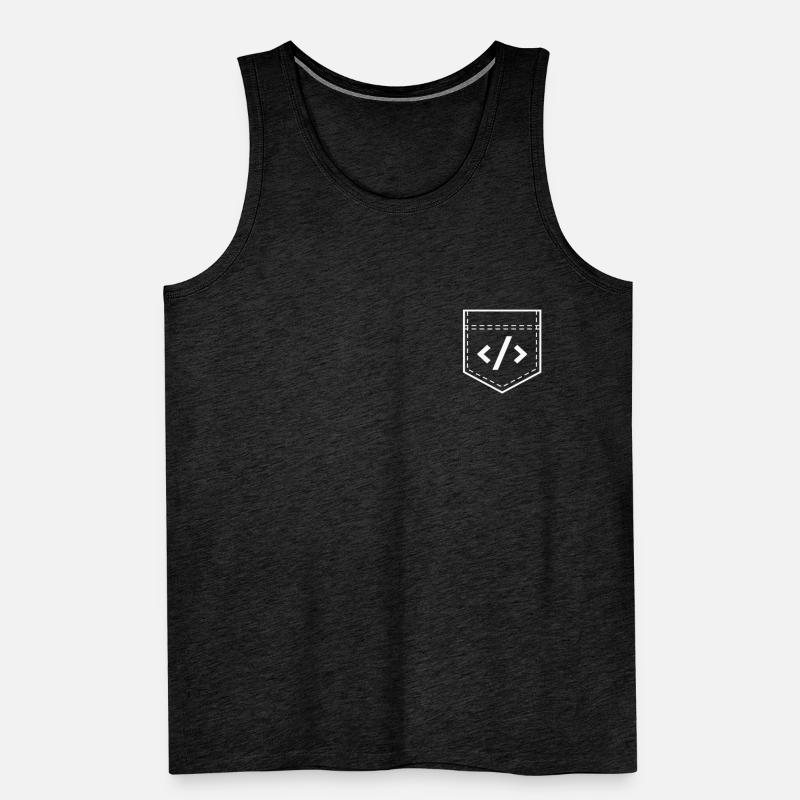 Hacking Programmierer Hacker Code Coding Geschenk Männer Premium Bio Tank Top