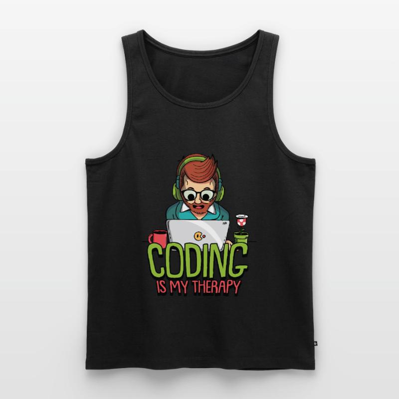 Hacking Programmer Hacker Code Coding Cadeau Débardeur bio Premium Homme