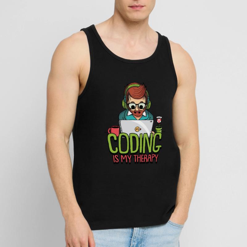 Hacking Programmierer Hacker Code Coding Geschenk Männer Premium Bio Tank Top