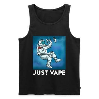 Just Vape Dampfen Geschenk - Männer Premium Bio Tank Top - Schwarz - Vorne - AI Model Male 178 light (178cm)