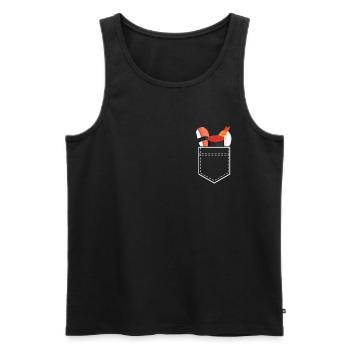 Sushi Japanisch Reis Spruch Geschenk - Männer Premium Bio Tank Top - Schwarz - Vorne - Michal (187cm)