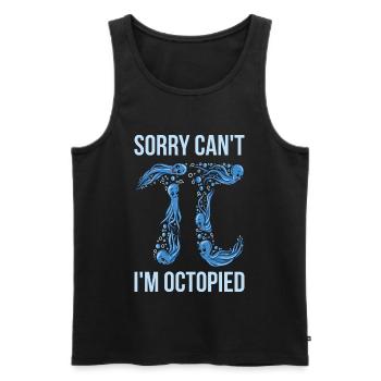 Octopi Math Pi Tag Cadeau - Débardeur bio Premium Homme - noir - Devant - Michal (187cm)