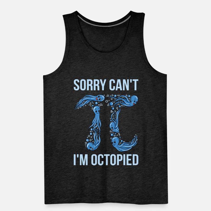 Octopi Math Pi Tag Gift Men's Premium Organic Tank Top