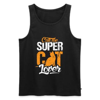 maine Coon Cats Cat Cat Friend Gift - Men's Premium Organic Tank Top - black - Front - Michal (187cm)