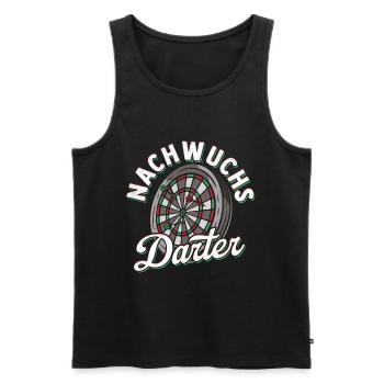 Nachwuchs Darter Dartspieler Dart Geschenk Kinder - Männer Premium Bio Tank Top - Schwarz - Vorne - Michal (187cm)