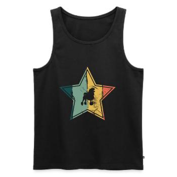 Poodle dog lover Retro vintage Gift idea - Männer Premium Bio Tank Top - Schwarz - Vorne - Michal (187cm)