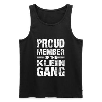 Klein Stolz Team Family Gift - Men's Premium Organic Tank Top - black - Front - Michal (187cm)
