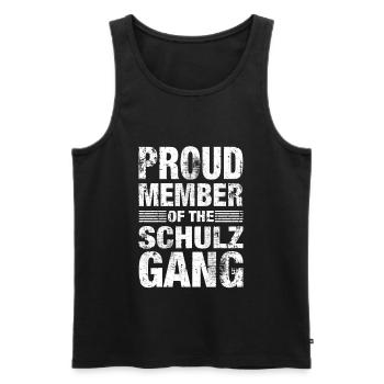 Schulz Stolz Team Familie Geschenk - Männer Premium Bio Tank Top - Schwarz - Vorne - AI Model Male 178 light (178cm)
