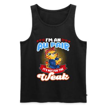 Ich bin ein Au PairCool Geburtstagsgeschenk - Männer Premium Bio Tank Top - Schwarz - Vorne - Michal (187cm)