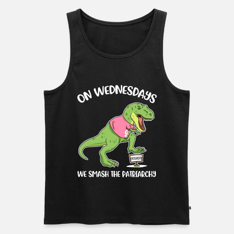 We Smash The Patriarchy Feminismus Geschenk - Männer Premium Bio Tank Top - Schwarz
