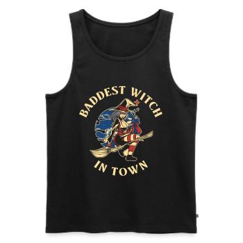 Baddest Witch In Town Wicca Gift - Men's Premium Organic Tank Top - black - Front - Michal (187cm)