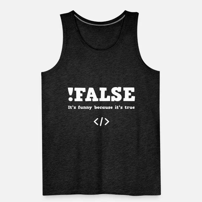Programmierer Programmieren lustiger Spruch Männer Premium Bio Tank Top