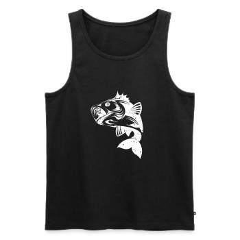 Fischen Angeln Fischer - Männer Premium Bio Tank Top - Schwarz - Vorne - Michal (187cm)