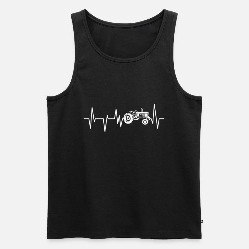 Bauer - Männer Premium Bio Tank Top - Schwarz