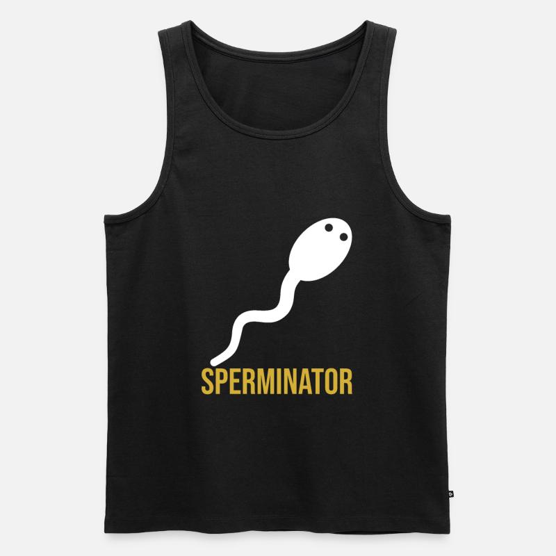 Sperminator - Männer Premium Bio Tank Top - Schwarz