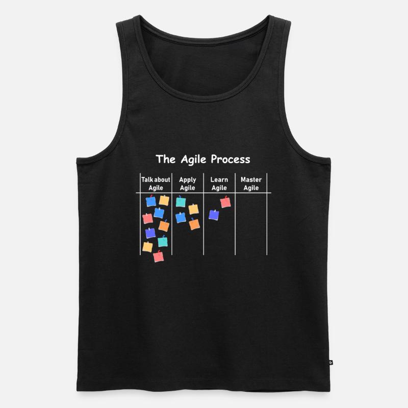 Processus Agile AOE gestion de processus de projet - Débardeur bio Premium Homme - noir